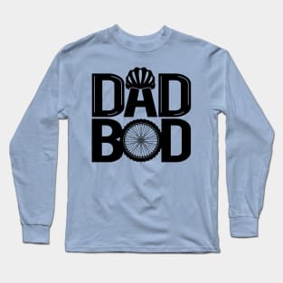 Dad Bod Cycling Gift For Cyclist Dads Long Sleeve T-Shirt